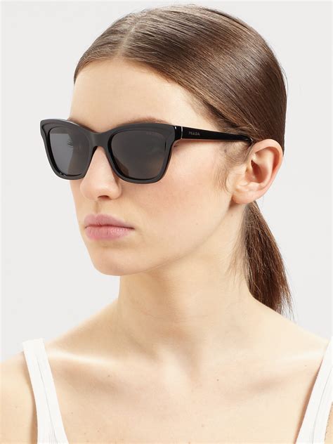 prada black square glasses